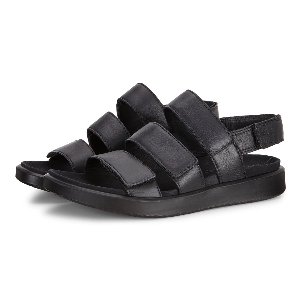 Sandalias Mujer - ECCO Flowt Flat - Negros - OYI865149